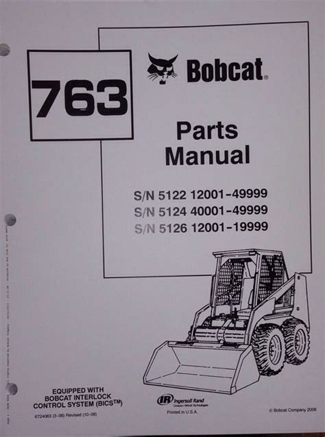 weight of bobcat skid steer 763|bobcat 763 manual.